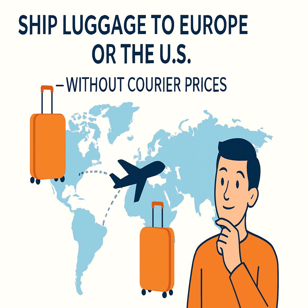 Ship Luggage to Europe or the U.S. — Without Courier Prices